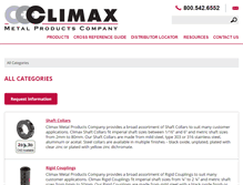 Tablet Screenshot of catalog.climaxmetal.com